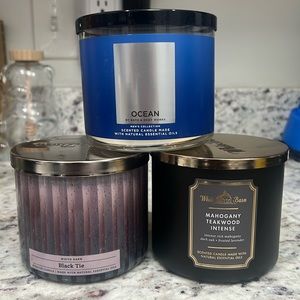 Bath & Body Works - Men’s Trilogy Candle (Three Candles) Bundle (NEW)